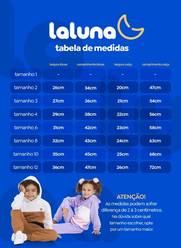 Kit 4 Peças de Meia Estação Infantil Feminino - 2 Blusas + 2 Calças - Kit com 2 Conjuntos - Imagem 4